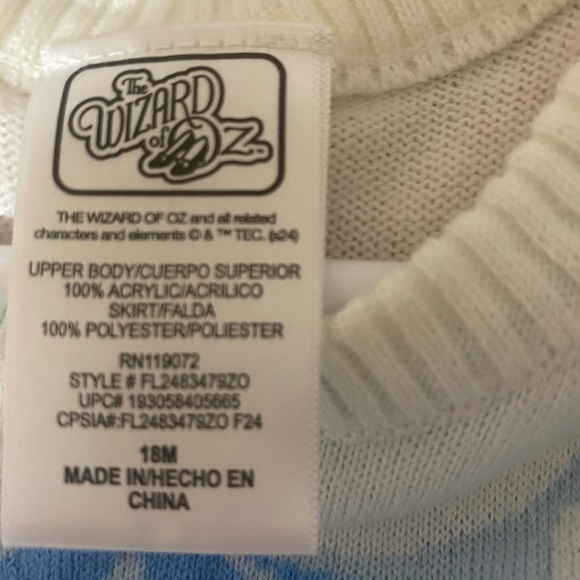 The Wizard of Oz Dorothy Sweater Dress - Picture 5 of 6